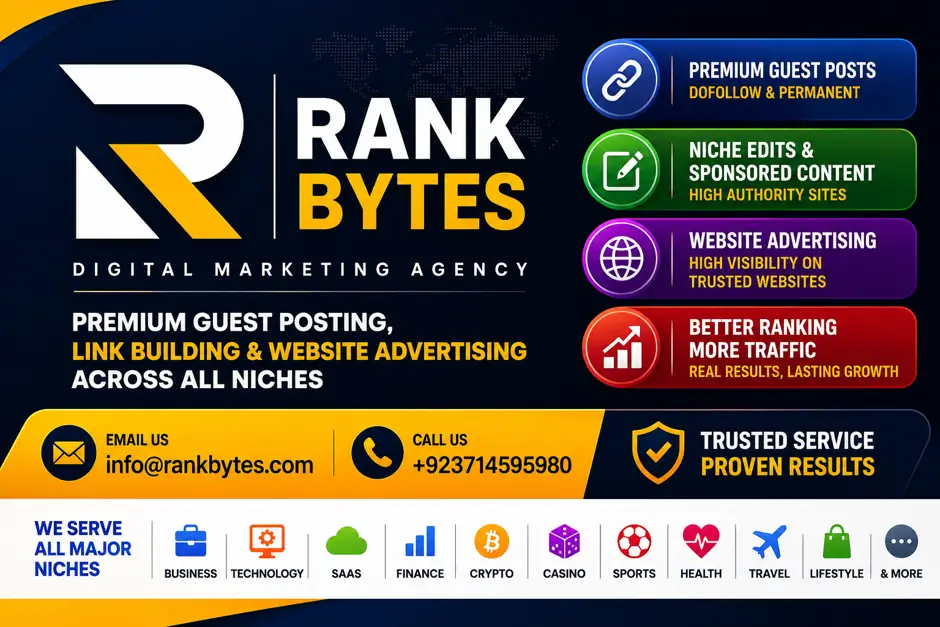 Rank Bytes – Scale Your SEO Strategy with Editorial Guest Posting and Authority Backlinks