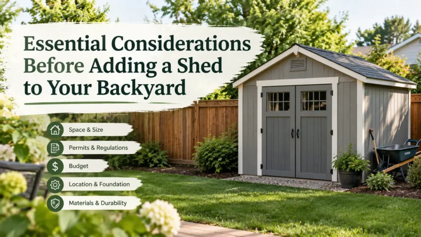 Essential Considerations Before Adding a Shed to Your Backyard