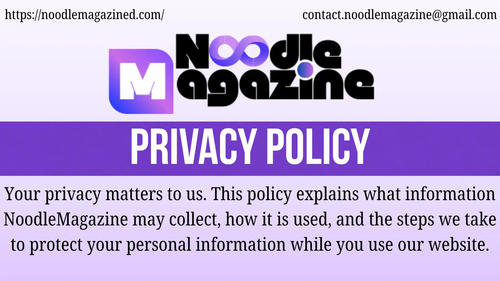 NoodleMagazine Privacy Policy